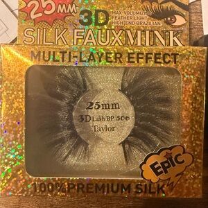 Taylor 3D Silk Faux Mink Lashes - Black
